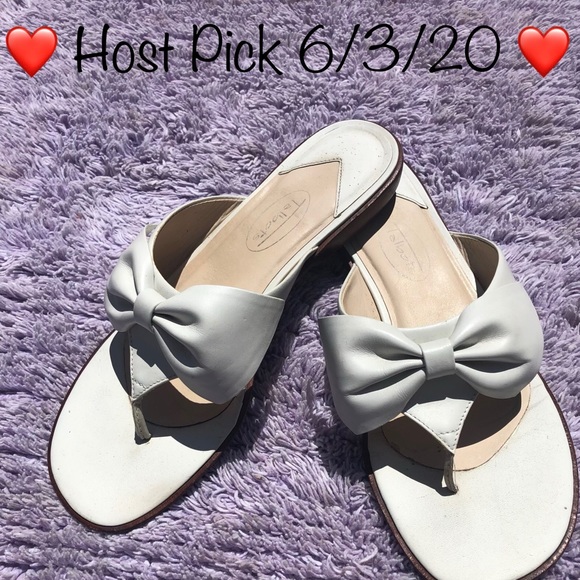 Talbots Shoes - Talbots White, Bow-Tie Sandals Size 8